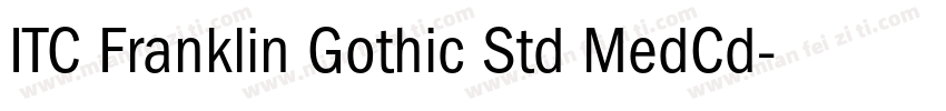 ITC Franklin Gothic Std MedCd字体转换